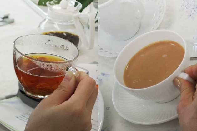 美しいティーカップの持ち方
