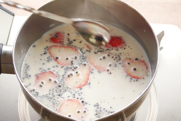 煮出しはじめの状態