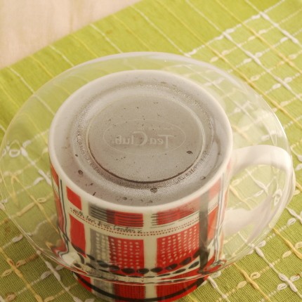 蓋をして3分蒸らす