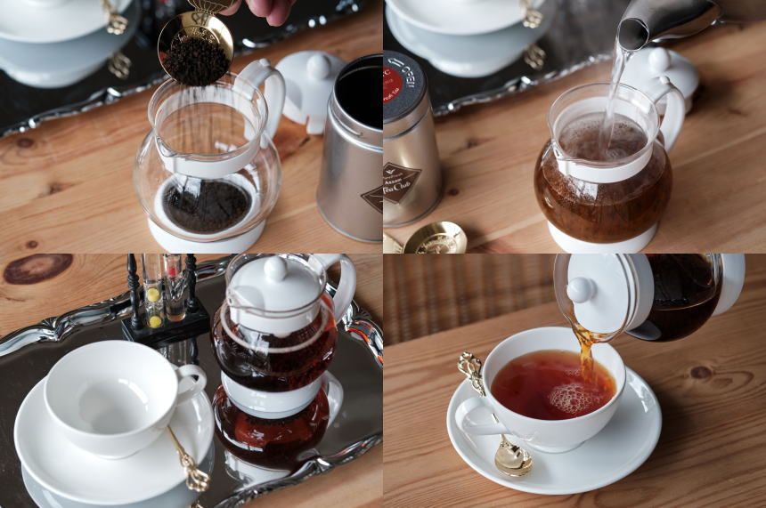 紅茶をいれる手順
