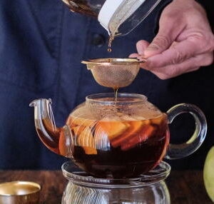 アップルティーの作り方・part２「ジャンピングティーポット500ml×ガラス製ティーポット500cc」で作る レシピ