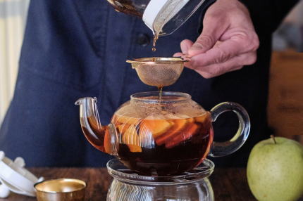 ジャンピングティーポット500mlで作るフレッシュアップルティーの作り方