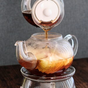 アップルティーの作り方：ジャンピングティーポット500ml×ガラス製ティーポット一人用で作るレシピ