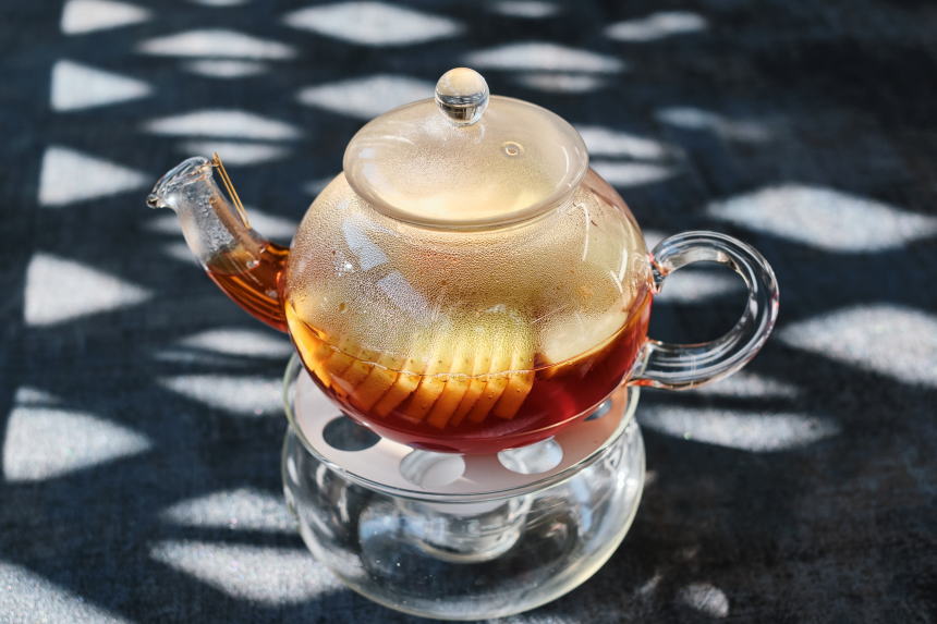 アップルティーの作り方・part3「ジャンピングティーポット800ml×ガラス製ティーポット500cc」で作るレシピ