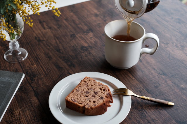 バター不使用オイルで作る小豆ケーキ