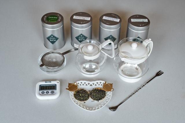 ファーストフラッシュのアイスティーの材料と道具