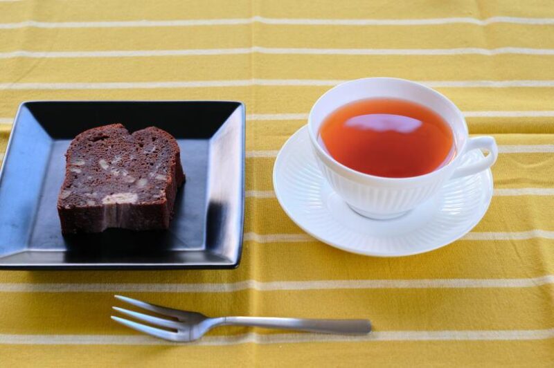 チョコバナナケーキとウバのペアリング