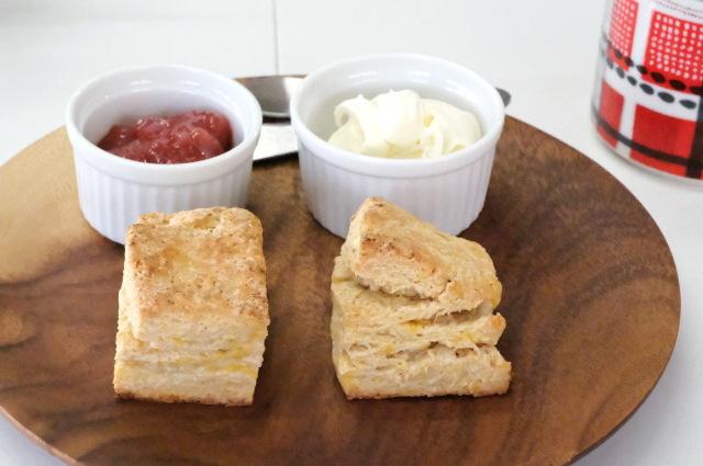 オレンジジュース（卵ナシ）のスコーン