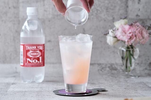 シロップを注ぎ終えたら、軽く混ぜてでき上がり