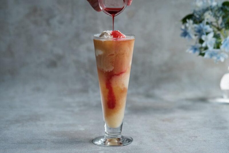 アイスティー・ピーチメルバの作り方