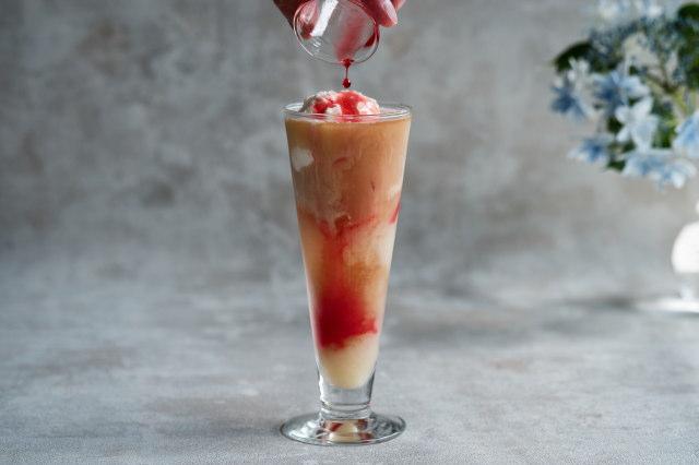 アイスティー・ピーチメルバの作り方