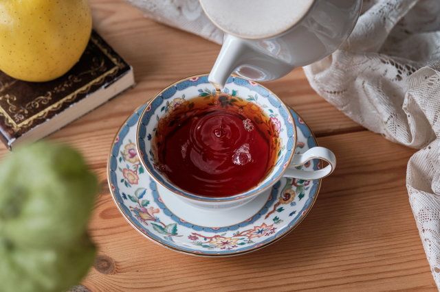 リンゴの皮で作る「アップルティー」