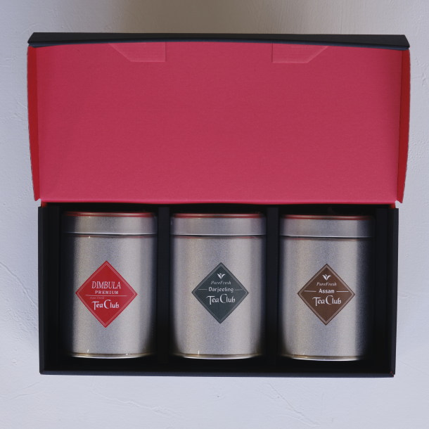 リーフティー３缶ギフト（ダージリン／アッサム／ディンブラ）