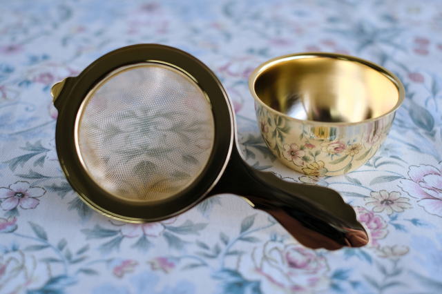 ティーストレーナー受皿付き茶こし
